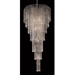 Elegant Lighting Falls 11 Light Chrome Chandelier Clear Royal Cut Crystal
