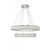 Elegant Lighting Monroe Integrated Led Chip Light Chrome Chandelier Clear Royal Cut Crystal