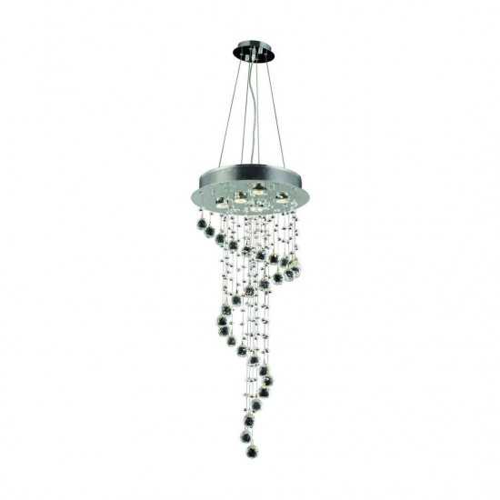 Elegant Lighting Galaxy 5 Light Chrome Chandelier Clear Swarovski Elements Crystal