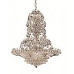 Elegant Lighting Sirius 33 Light Chrome Chandelier Clear Elegant Cut Crystal