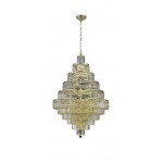 Elegant Lighting Maxime 30 Light Gold Chandelier Clear Swarovski Elements Crystal