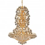 Elegant Lighting Sirius 22 Light Gold Chandelier Clear Royal Cut Crystal