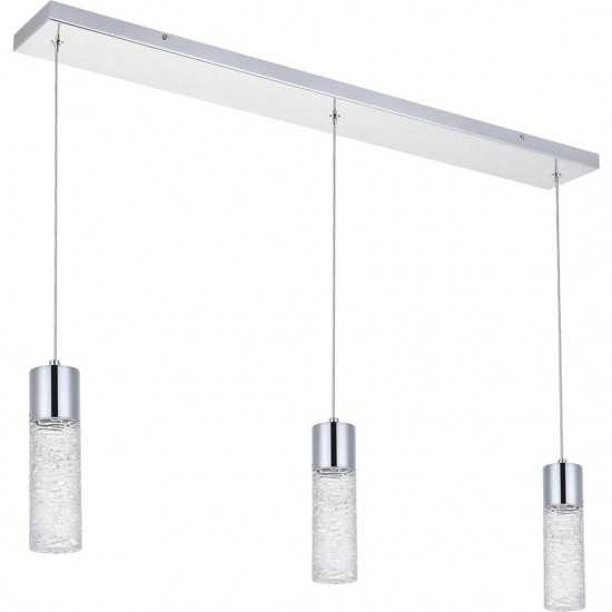 Elegant Lighting Constellation 3 Light Chrome Led Pendant