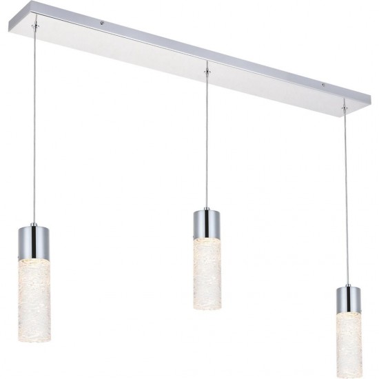 Elegant Lighting Constellation 3 Light Chrome Led Pendant