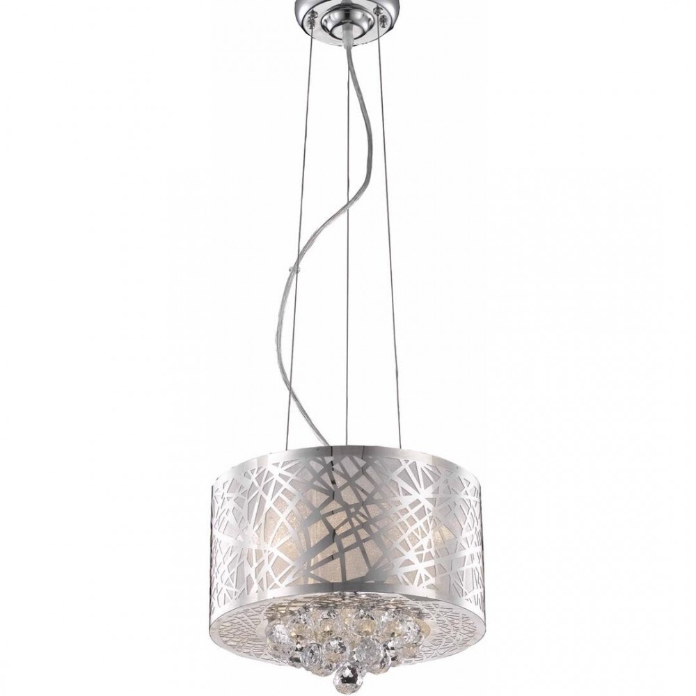 Elegant Lighting Prism 3 Light Chrome Pendant Clear Royal Cut Crystal Elegant Lighting Prism 3 Light Chrome Pendant Clear Royal Cut Crystal