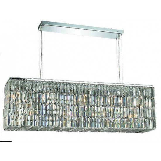 Elegant Lighting Maxime 8 Light Chrome Chandelier Clear Elegant Cut Crystal