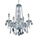 Elegant Lighting Verona 5 Light Chrome Chandelier Clear Royal Cut Crystal