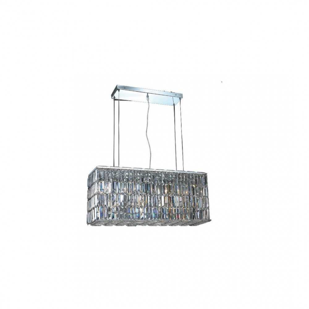 Elegant Lighting Maxime 8 Light Chrome Chandelier Clear Swarovski Elements Crystal