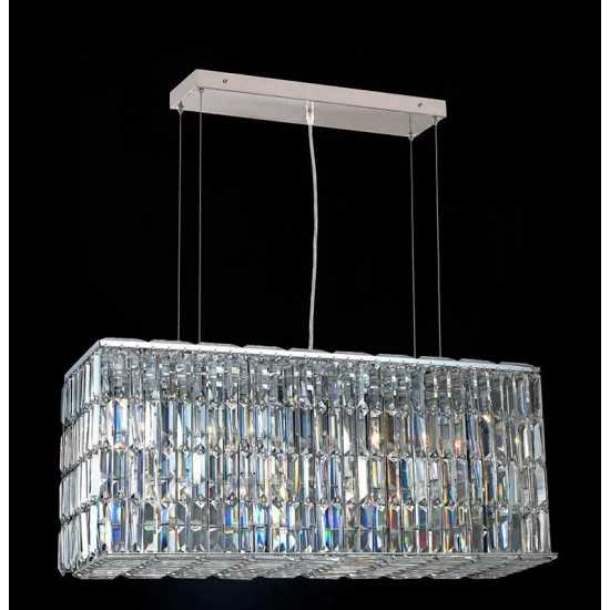 Elegant Lighting Maxime 8 Light Chrome Chandelier Clear Swarovski Elements Crystal