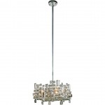 Elegant Lighting Picasso 4 Light Chrome Pendant Clear Royal Cut Crystal