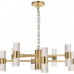 Elegant Lighting Vega 17 Light Gold Led Pendant