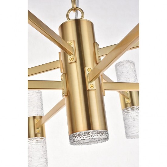 Elegant Lighting Vega 17 Light Gold Led Pendant