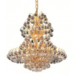 Elegant Lighting Sirius 14 Light Gold Chandelier Clear Swarovski Elements Crystal