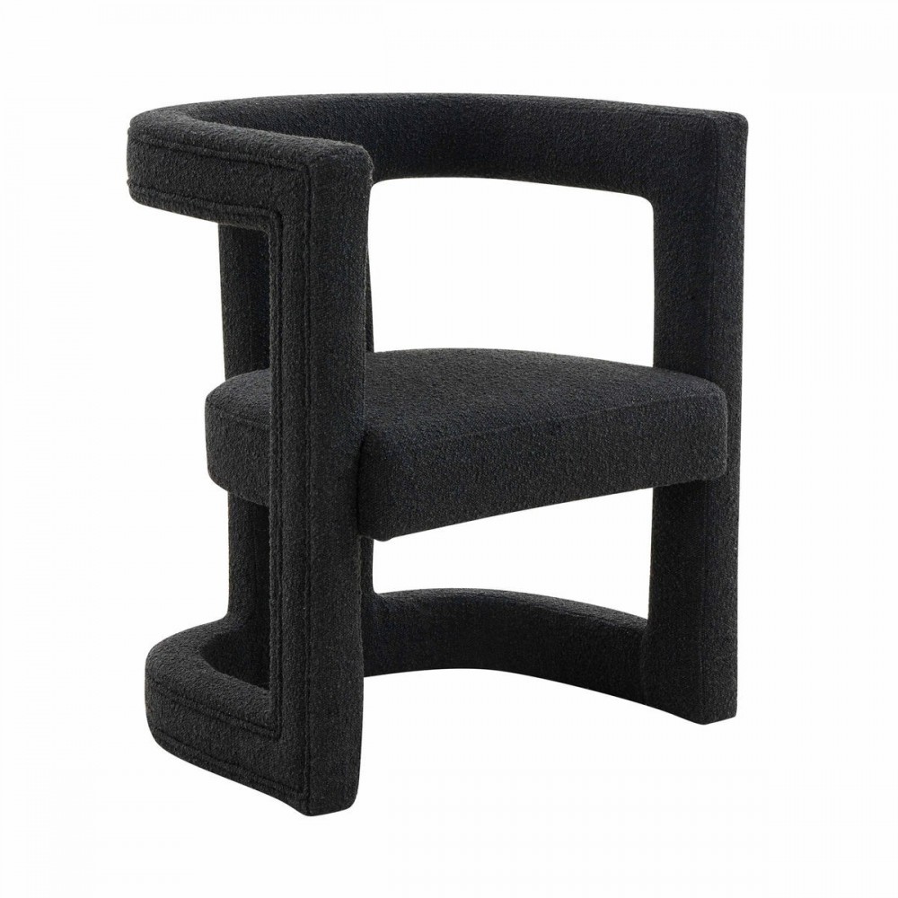 TOV Furniture Ada Black Boucle Chair