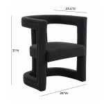 TOV Furniture Ada Black Boucle Chair