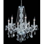 Elegant Lighting Verona 6 Light Chrome Chandelier Clear Swarovski Elements Crystal