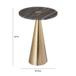 TOV Furniture Addyson Marble Side Table