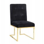 TOV Furniture Akiko Black Velvet Chair - Set of 2