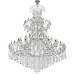 Elegant Lighting Maria Theresa 84 Light Chrome Chandelier Clear Spectra Swarovski Crystal