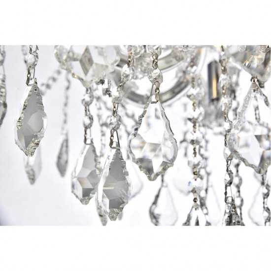 Elegant Lighting Maria Theresa 84 Light Chrome Chandelier Clear Spectra Swarovski Crystal