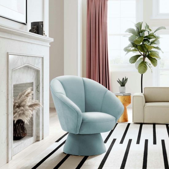 TOV Furniture Allora Light Blue Accent Chair