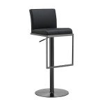 TOV Furniture Amalfi Black on Black Steel Barstool