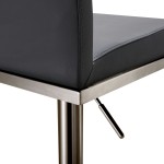 TOV Furniture Amalfi Black on Black Steel Barstool