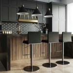 TOV Furniture Amalfi Black on Black Steel Barstool