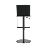 TOV Furniture Amalfi Black on Black Steel Barstool