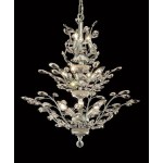 Elegant Lighting Orchid 13 Light Chrome Chandelier Clear Spectra Swarovski Crystal