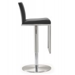 TOV Furniture Amalfi Grey Stainless Steel Adjustable Barstool