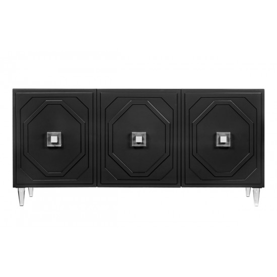 TOV Furniture Andros Black Lacquer Buffet