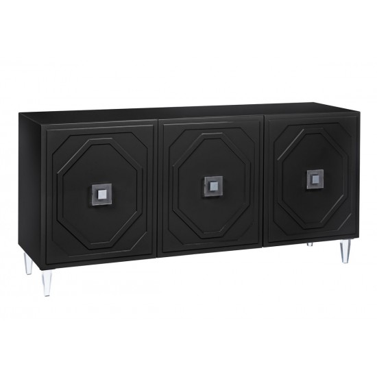 TOV Furniture Andros Black Lacquer Buffet