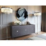 TOV Furniture Andros Grey Lacquer Buffet