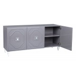 TOV Furniture Andros Grey Lacquer Buffet