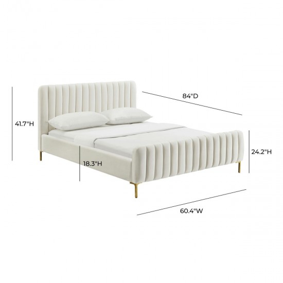 TOV Furniture Angela Cream Bed in Full