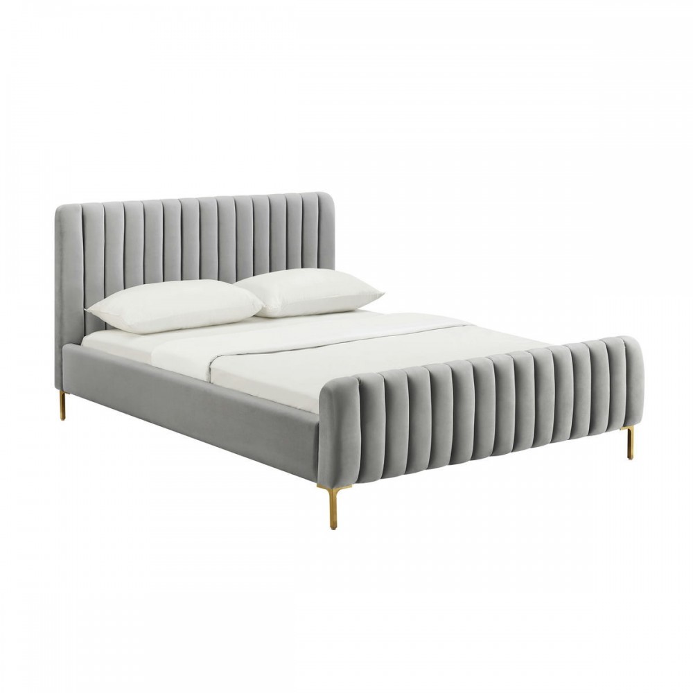 TOV Furniture Angela Grey Bed in Queen TOV Furniture Angela Grey Bed in Queen