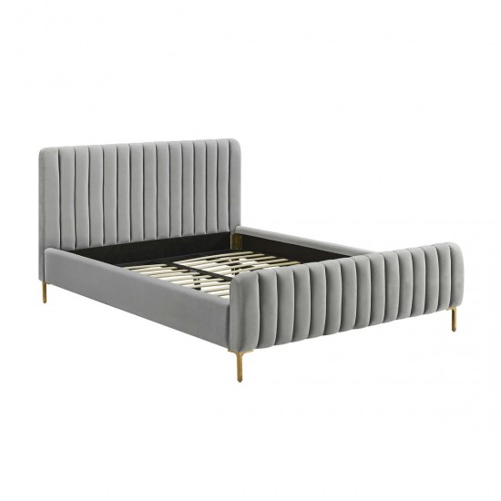 TOV Furniture Angela Grey Bed in Queen