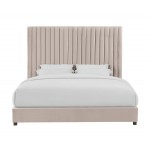 TOV Furniture Arabelle Blush Velvet Bed in Queen