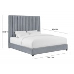 TOV Furniture Arabelle Grey Bed in King