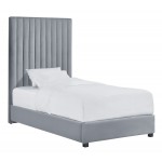 TOV Furniture Arabelle Grey Bed Twin