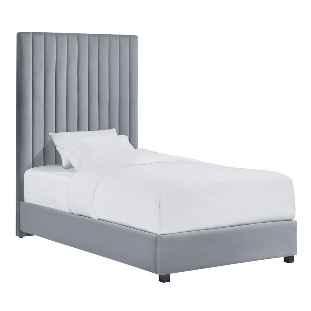 TOV Furniture Arabelle Grey Bed Twin