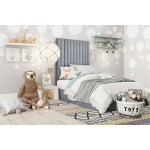 TOV Furniture Arabelle Grey Bed Twin