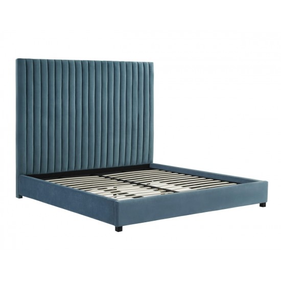 TOV Furniture Arabelle Sea Blue Bed in Queen