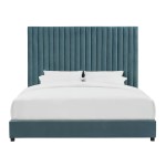 TOV Furniture Arabelle Sea Blue Bed in Queen