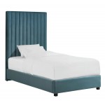 TOV Furniture Arabelle Sea Blue Bed in Twin