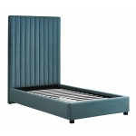 TOV Furniture Arabelle Sea Blue Bed in Twin