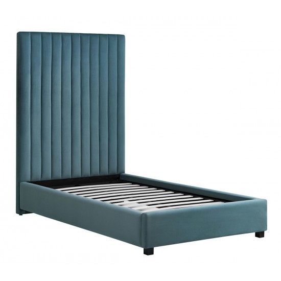 TOV Furniture Arabelle Sea Blue Bed in Twin