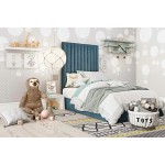 TOV Furniture Arabelle Sea Blue Bed in Twin