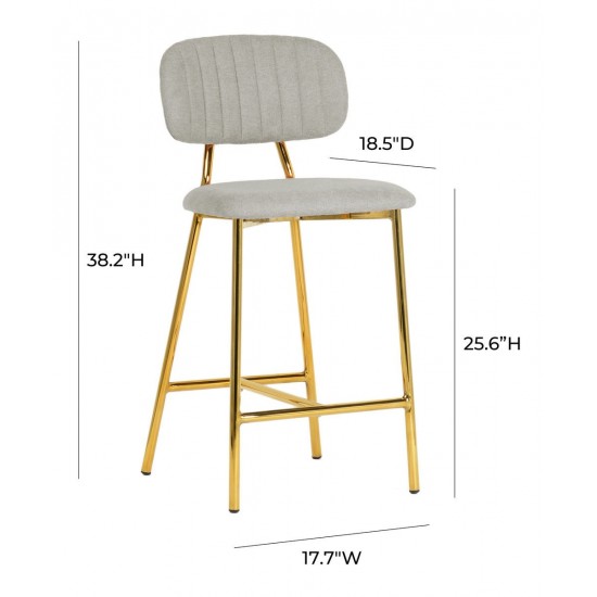 TOV Furniture Ariana Grey Counter Stool (Set of 2)